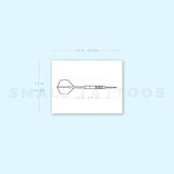 Dart Temporary Tattoo - Set of 3