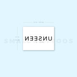 Unseen Temporary Tattoo - Set of 3