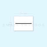 34mm Line Temporary Tattoo - Set of 3