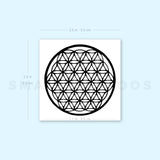 Flower Of Life Temporary Tattoo - Set of 3