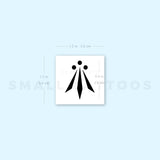 Celtic Awen Symbol Temporary Tattoo - Set of 3