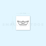 Paper Boat Temporary Tattoo - Set of 3