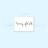 Baby Girl Temporary Tattoo - Set of 3