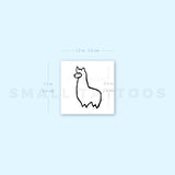 Small Llama Temporary Tattoo - Set of 3