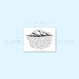 Rain Temporary Tattoo - Set of 3