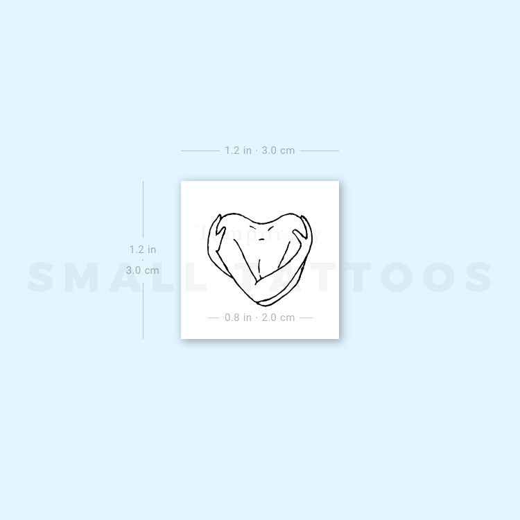 Love Myself Symbol Temporary Tattoo - Set of 3