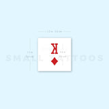 King Of Diamonds Temporary Tattoo - Set of 3