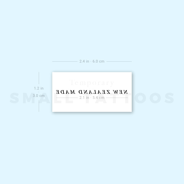 Tatuaje temporal hecho en Nueva Zelanda - Juego de 3