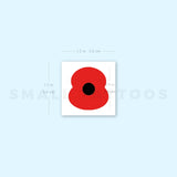 Remembrance Poppy Temporary Tattoo - Set of 3