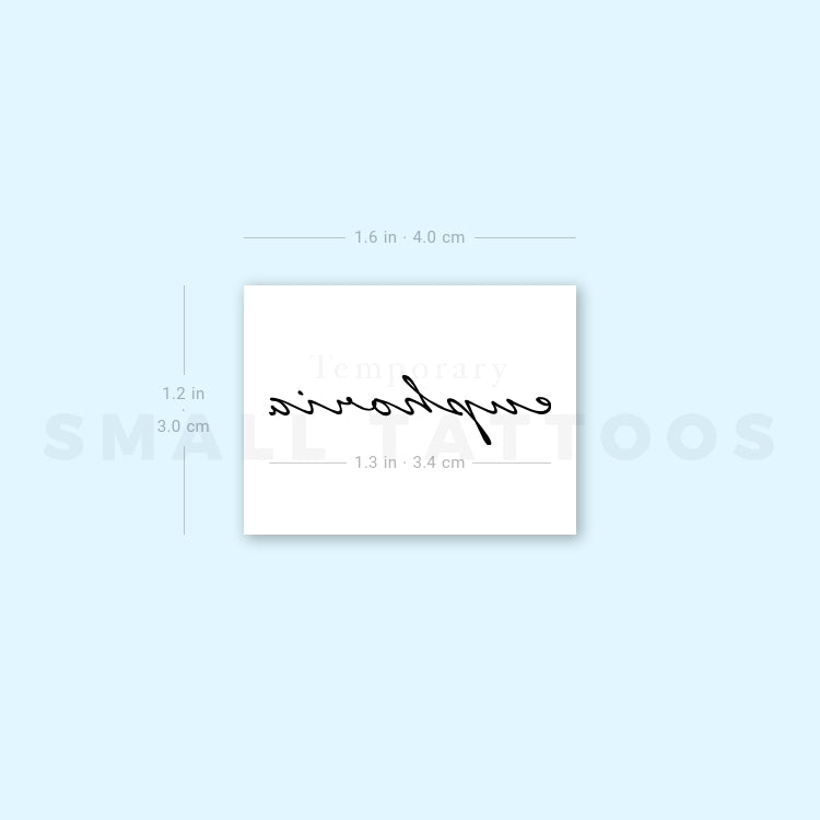 Euphoria Temporary Tattoo (Set of 3)