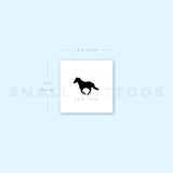 Black Horse Temporary Tattoo - Set of 3
