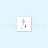 Three Sparkles Temporary Tattoo (Set of 3)