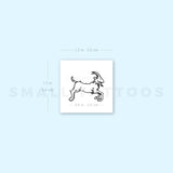 Goat Temporary Tattoo - Set of 3