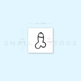 Penis Temporary Tattoo - Set of 3