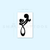 Mother And Two Sons Temporary Tattoo - Set of 3