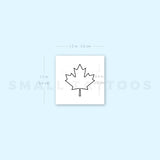 Canada Maple Leaf Temporary Tattoo - Set of 3