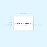 Made In USA Temporary Tattoo - Set of 3