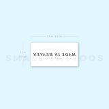Made In Heaven Temporary Tattoo - Set of 3