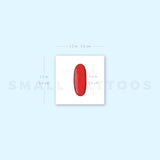Red Pill Temporary Tattoo - Set of 3