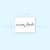 Todo Pasa Temporary Tattoo (Set of 3)