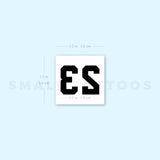 23 Temporary Tattoo - Set of 3