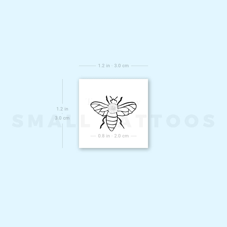 Bee Temporary Tattoo - Set of 3