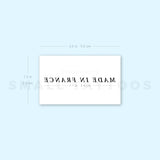 Made In France Temporary Tattoo - Set of 3