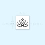 Motherhood Lotus Temporary Tattoo - Set of 3