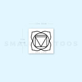 Muladhara Chakra Temporary Tattoo - Set of 3