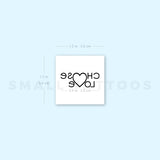 Little Choose Love Temporary Tattoo - Set of 3