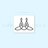 Family Unity Symbol Temporary Tattoo - Set of 3