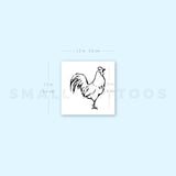 Rooster Temporary Tattoo - Set of 3