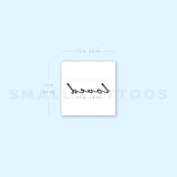 Loved Temporary Tattoo - Set of 3