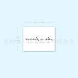 She Is Fierce Temporary Tattoo - Set of 3