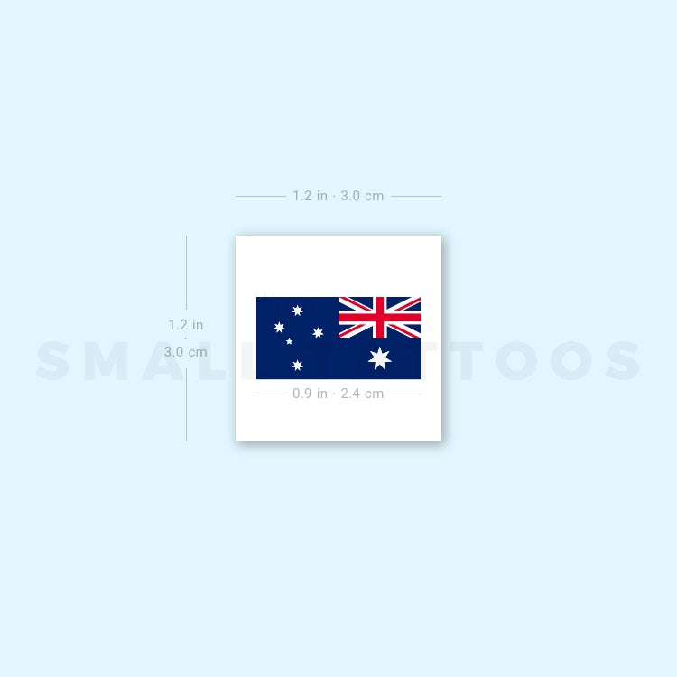 Tatuaje temporal de la bandera de Australia (juego de 3)