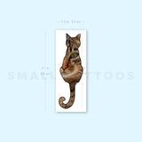 Cat Silhouette Temporary Tattoo - Set of 3