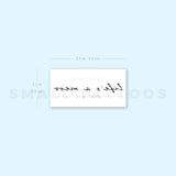 Life's A Mess Temporary Tattoo - Set of 3