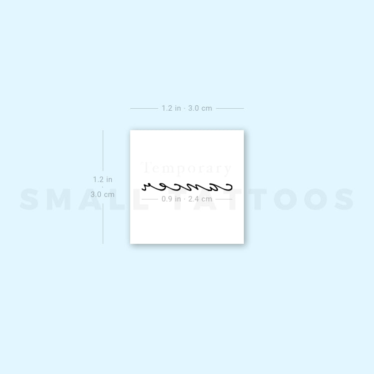 Cancer Temporary Tattoo - Set of 3