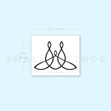 Family Unity Symbol Temporary Tattoo - Set of 3
