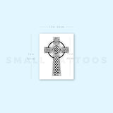 Ornamental Celtic Cross Temporary Tattoo - Set of 3