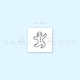 Gingerbread Man Temporary Tattoo - Set of 3