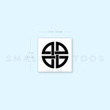 Celtic Shield Knot Temporary Tattoo - Set of 3