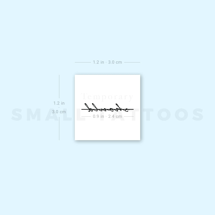 There Is No Should Temporary Tattoo - Set of 3