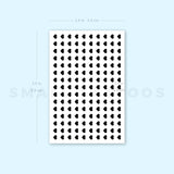 Small Black Hearts Nail Decals Temporary Tattoo