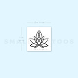 Motherhood Lotus Temporary Tattoo - Set of 3
