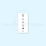 Lucky Chain Temporary Tattoo - Set of 3
