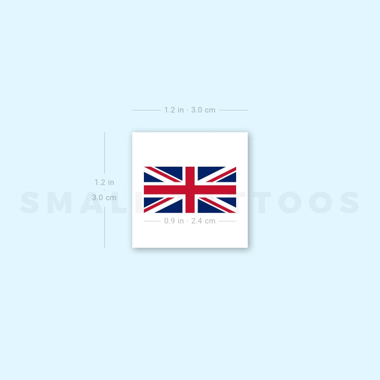 Union Jack Temporary Tattoo - Set of 3