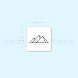 Egyptian Pyramids Temporary Tattoo - Set of 3