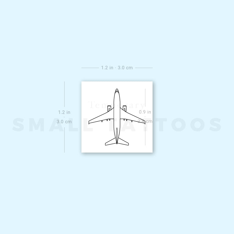 Boeing 737 Temporary Tattoo - Set of 3