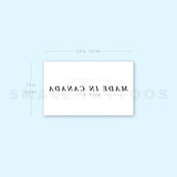 Made In Canada Temporary Tattoo - Set of 3